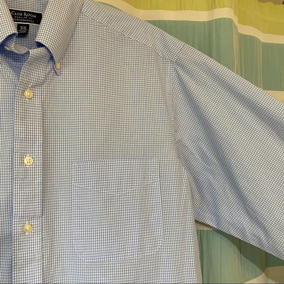 Club Room Gingham Long Sleeve Button Down Shirt - Picture 5 of 11
